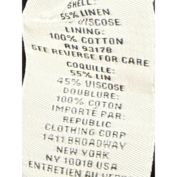 Jason Wu Women's Dress Linen Viscose Blend Sleeveless Black Midi A-Line Size 2 - Picture 11 of 12